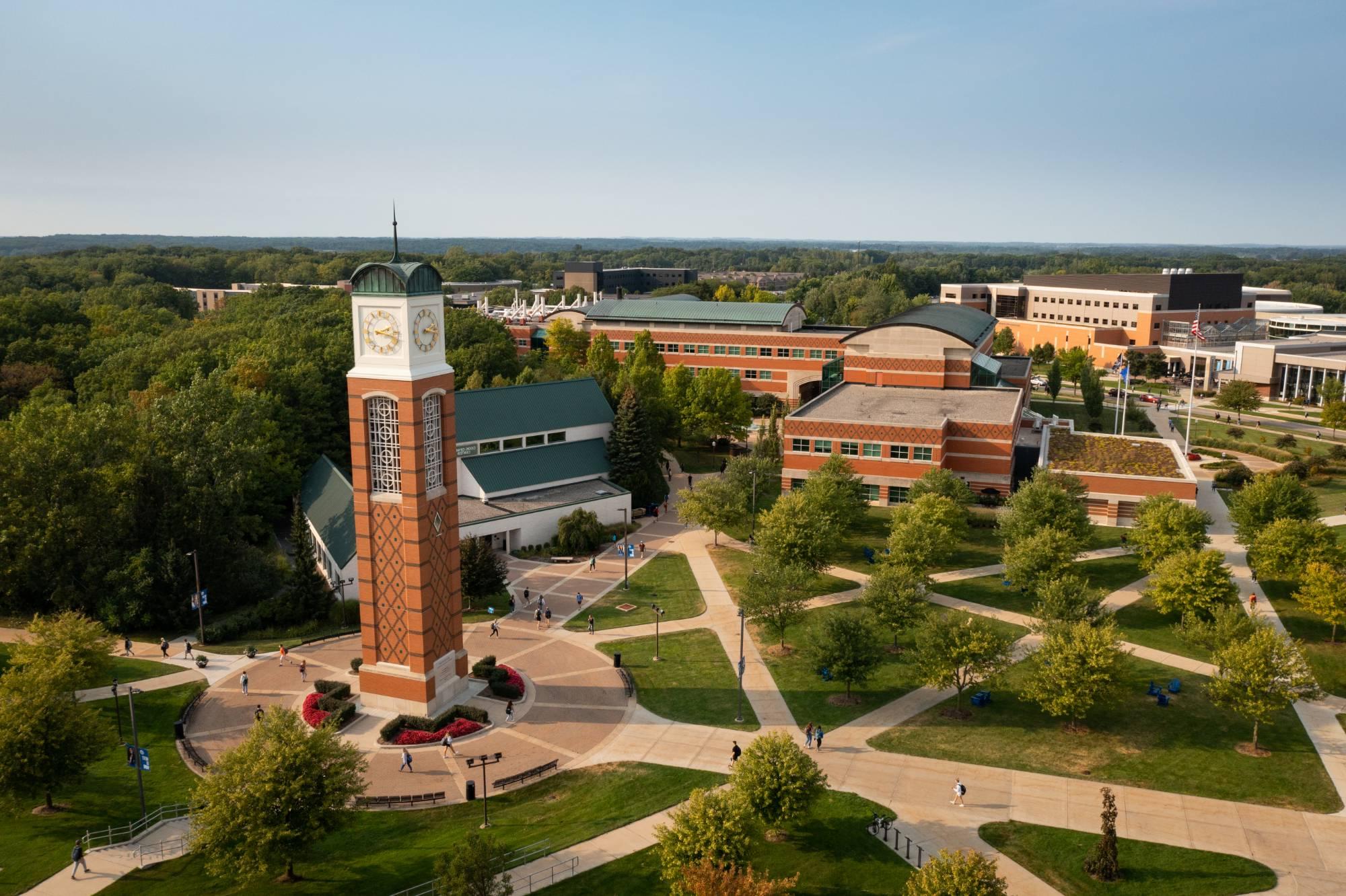 GVSU Allendale Campus aerial view